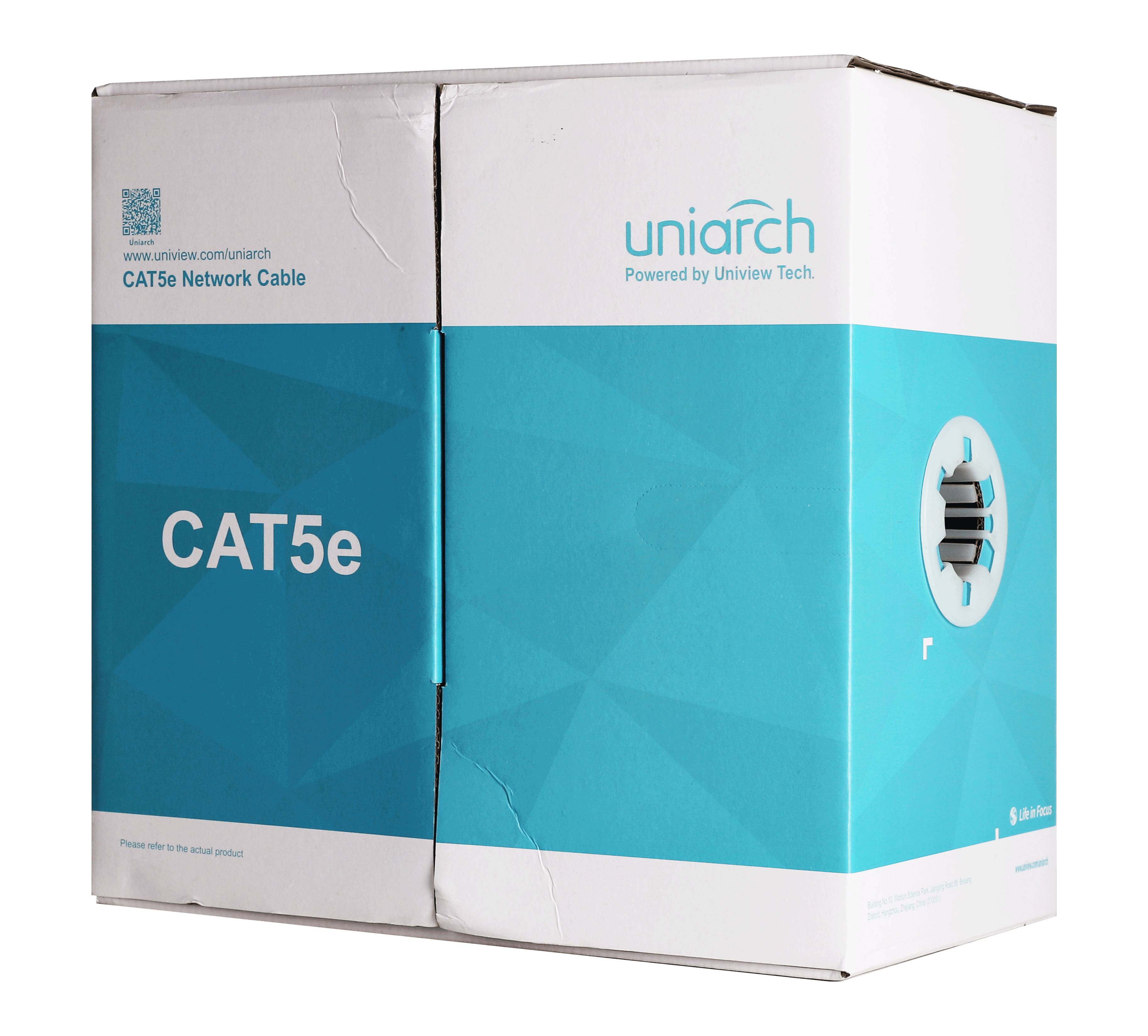 Cableado UTP UNIARCH CAB-LC2100A-IN - 305 m, CAT5e, Azul, Cableado por UTP, Interior