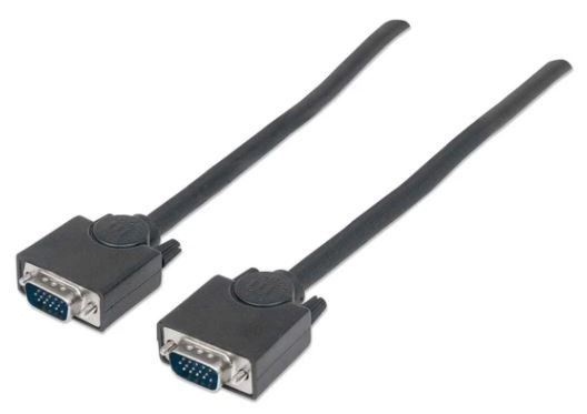 312721 Cable para monitor SVGA HD 15 macho a HD 15 macho - Longitud 4.5 m, Color Negro.