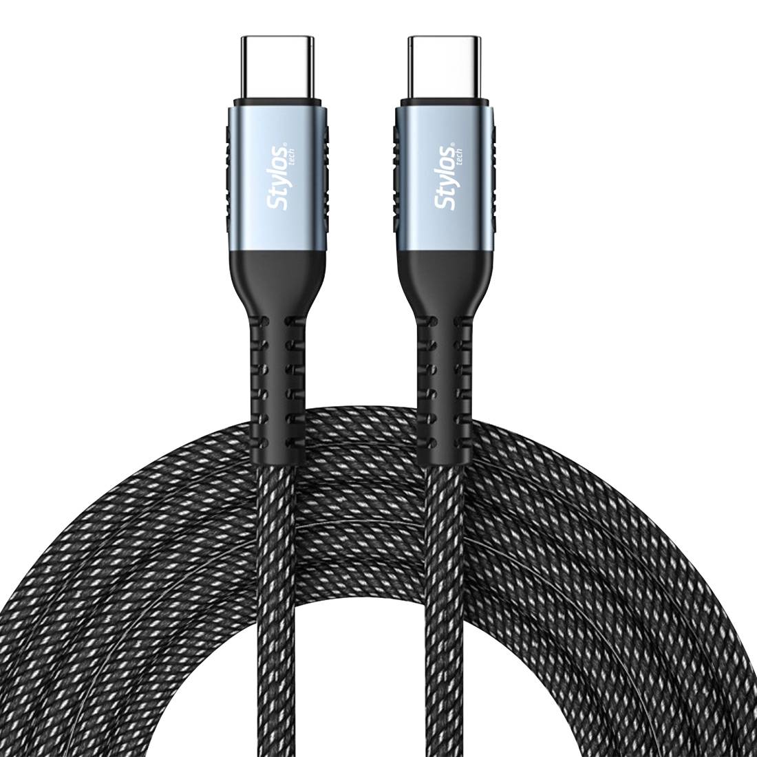 Cable Tipo C Stylos 100W 2m Negro -